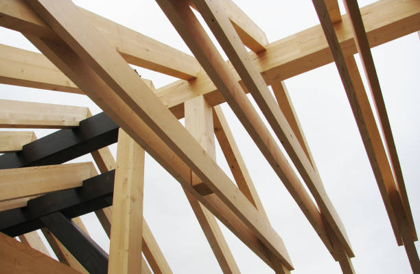 istock construction of a wooden house 2162041412