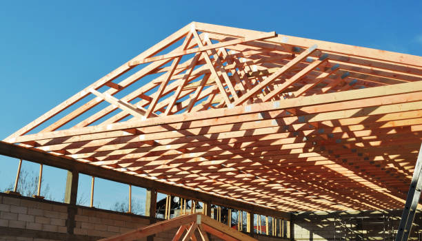 istock construction of a wooden house 2162041429