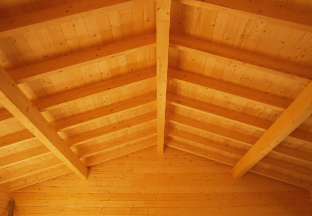 istock construction of a wooden house 2162041432