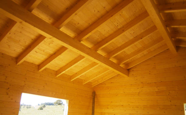 istock construction of a wooden house 2162041436
