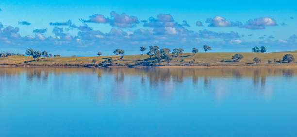 Cairn Curran Reservoir is is a recreational and irrigation weir situated along the Loddon River near the townships of Baringhup, Newstead and Welshmans Reef in Victoria, Australia.