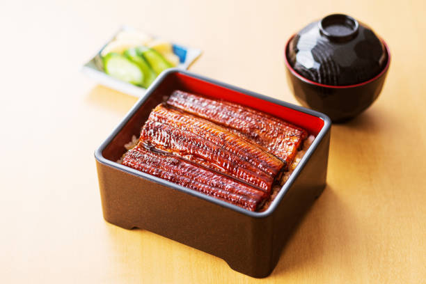 istock Unagi don grilled eel on rice bowl 2162055165