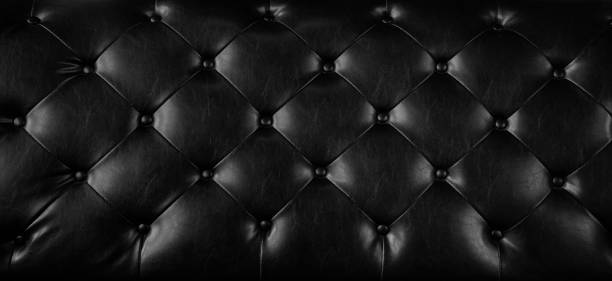 istock Black leather texture background. Artificial leather used for making bags, pad, sofa 2162055402