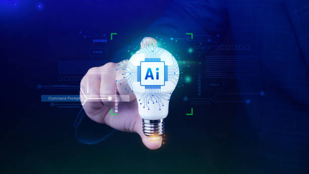 istock Ai tech, Businessman using virtual graphic Global Internet connect Chat A.I. Chat with AI, Artificial Intelligence, using command prompt for generates something, Futuristic technology transformation. 2162057040