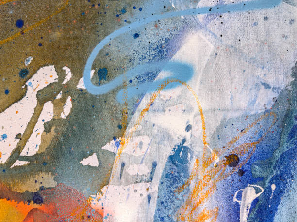 istock multicolor oil paint textures on canvas. acrylic hand painted background. 2162060865
