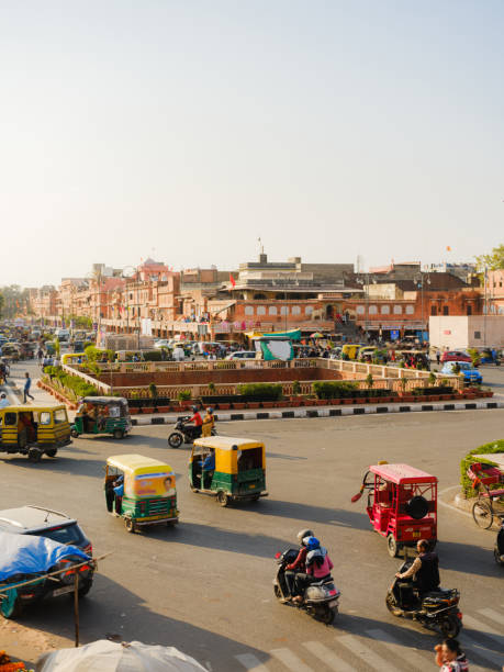 istock Crowded street in Jaipur 2162062950