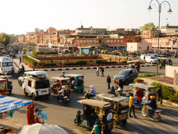 istock Crowded street in Jaipur 2162062953