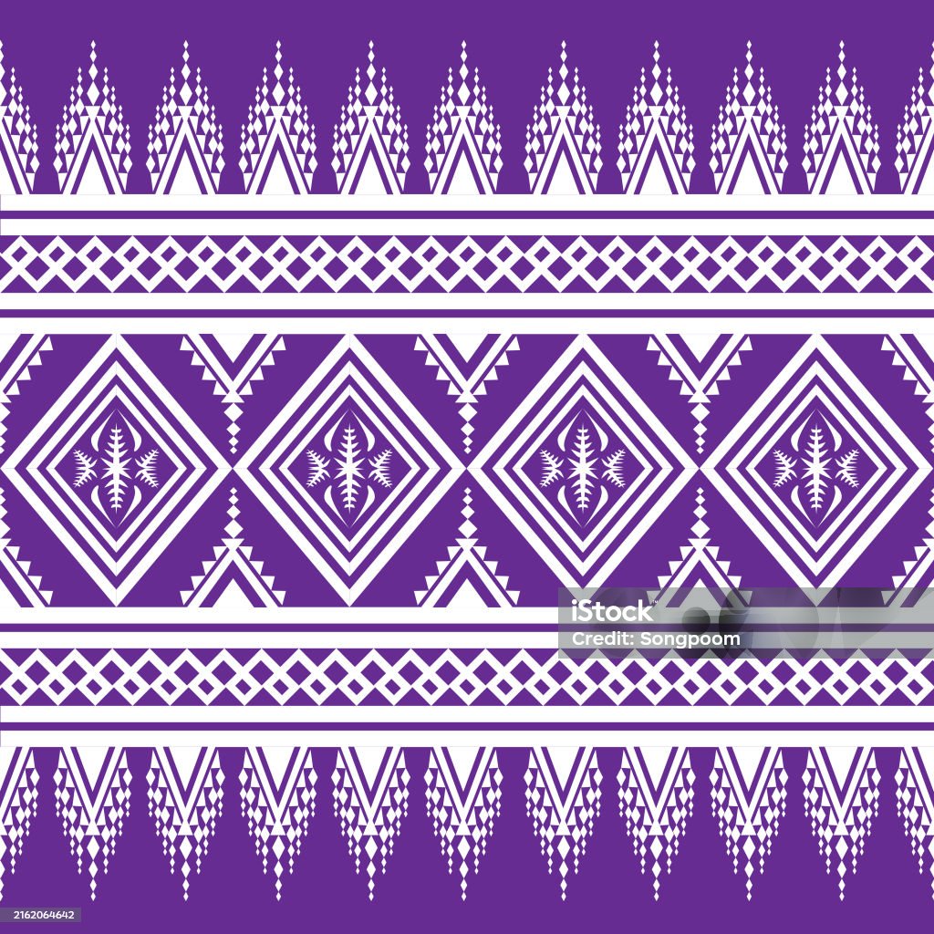 Native Pattern Cloth Native Cloth Pattern Tribal Geometric Pattern White Purple Background ...