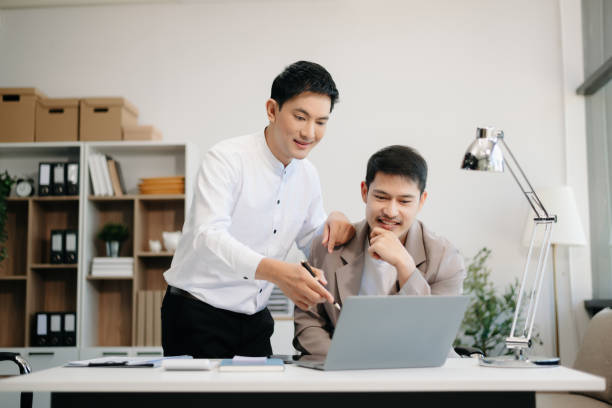 istock Those who work hard, win in the conference room new startup project 2162066187