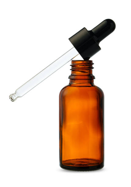 istock Amber Glass Dropper Bottle With Pipette Isolated on White Background 2162066486