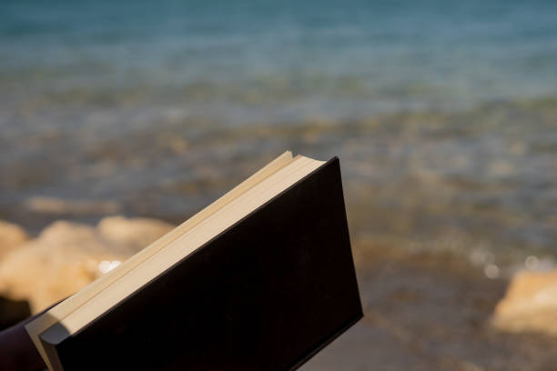 Book and a hat lying on a hammock