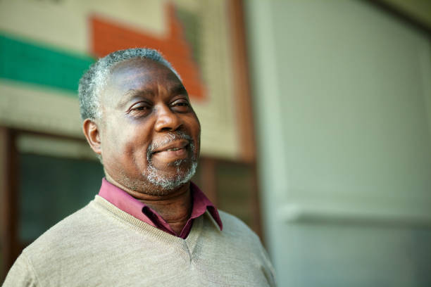 istock Smiling African American senior man. 2162067234