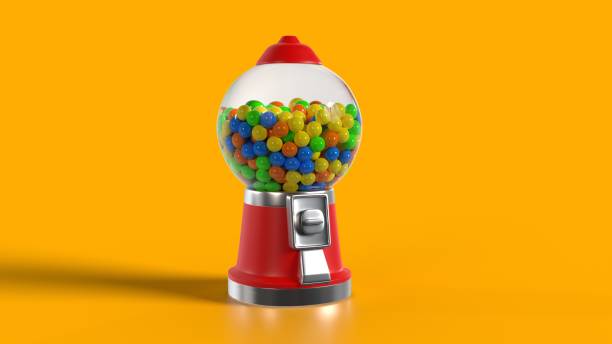 istock stylized vintage gumball machine 2162069373