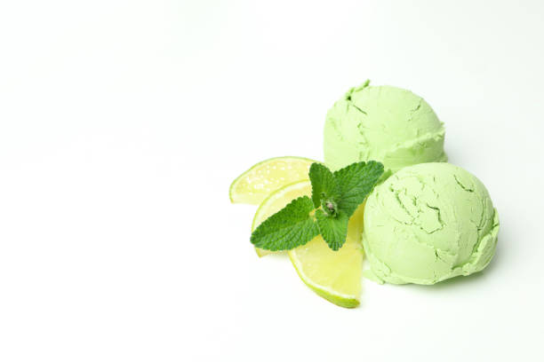 Concept of summer food, ice cream, space for text