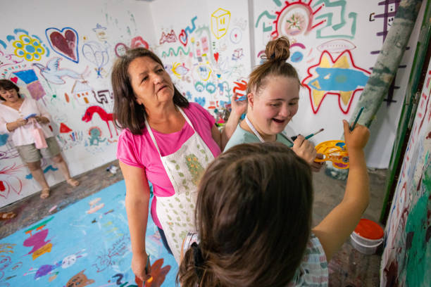 istock Watercolor Fun with Sisters 2162072641