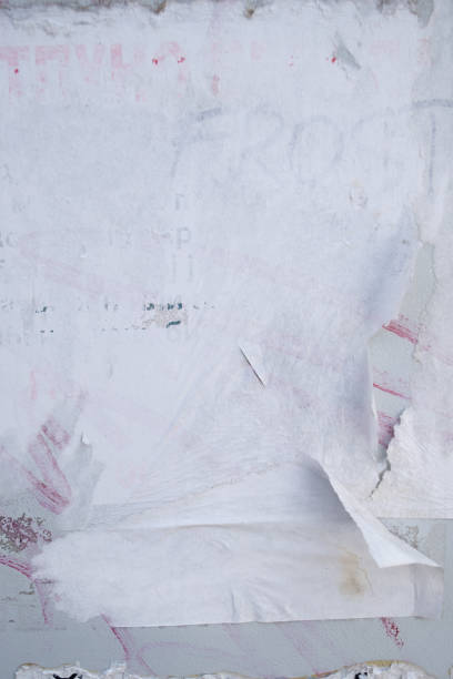 istock Old and weathered white paper background with copy space 2162074775