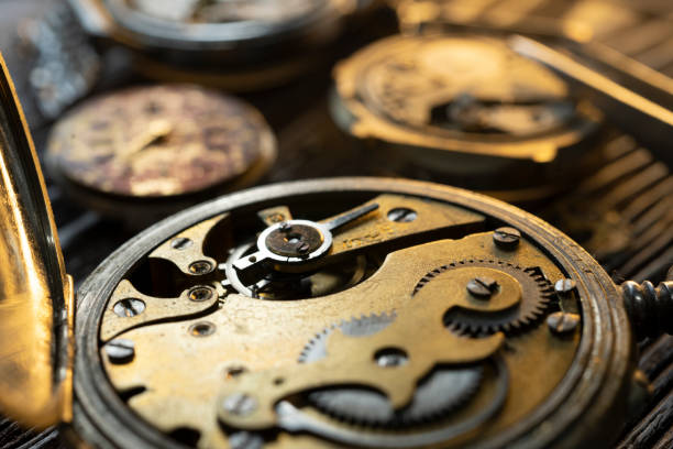 istock Watch repair. Watchmaker's workshop. Special tools for watch adjustment 2162077574