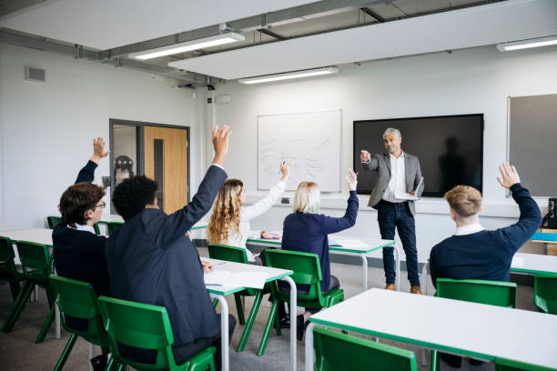 istock Class participation in London secondary school 2162080707