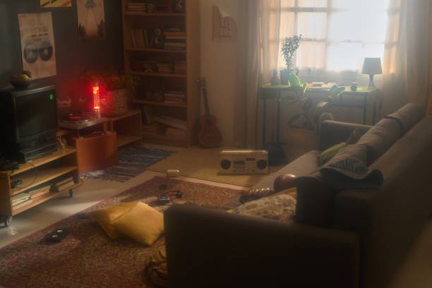istock Cozy Living Room with Vintage Decor and Sunlight 2162086863