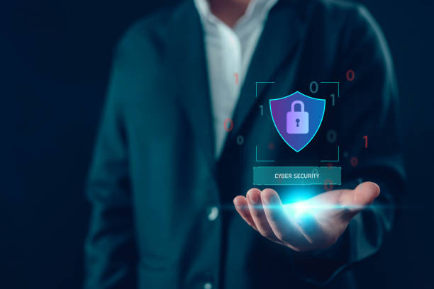 istock Businessman showing cyber security concept 2162088406