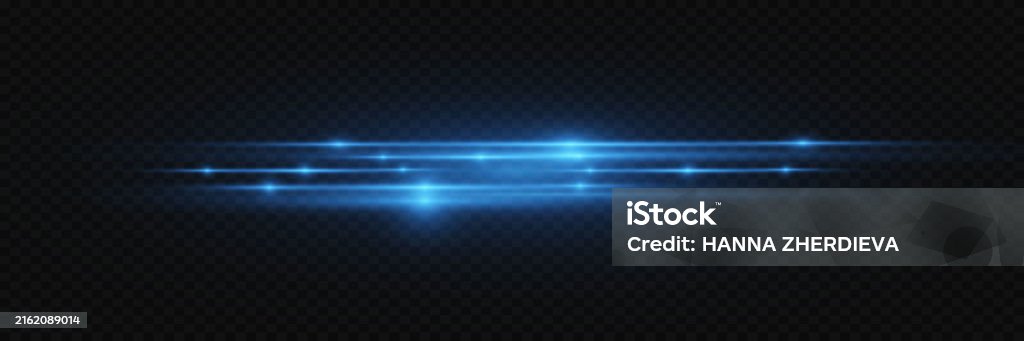 Blue Flashline Bright Light Flash Blue Lines Effect On A Transparent Background Stock ...