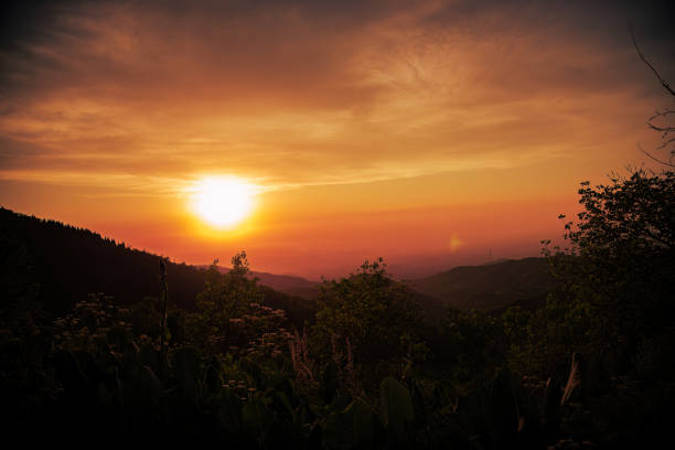 istock Beautiful sunset in the mountains 2162089209