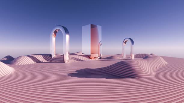 istock Frozen Motion: Pristine Arches and Rippled Dunes in Serene Landscape