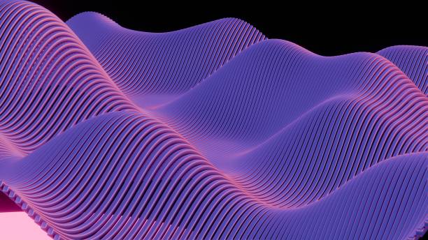 istock Violet Rhythms: A Symphony of Line and Light 2162091791
