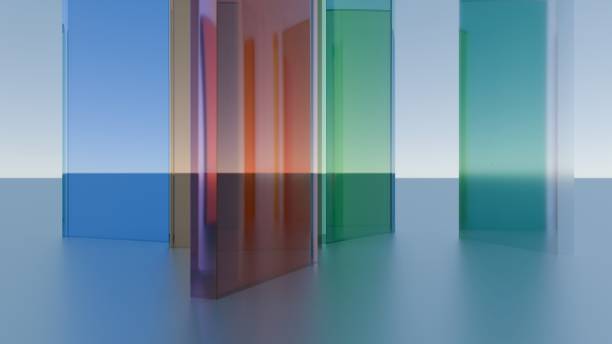 istock Abstract holographic with holographic echoes and 3D effects, creating depth and complexity in a simple composition. 2162092098