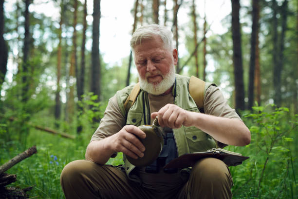 istock Traveler Opening Water Flask 2162094267