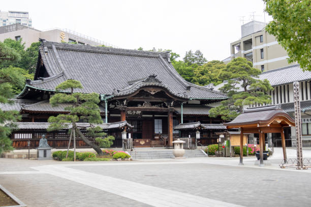 Tokyo, Japan- 19 May 2024: Sengakuji temple in Tokyo, Japan. It is the final resting place of the 47 Samurai (47 Ronin).