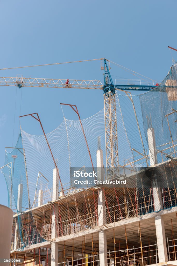 Structural Buliding Process New Building Construction Process Safety Nets Structural Beams ...