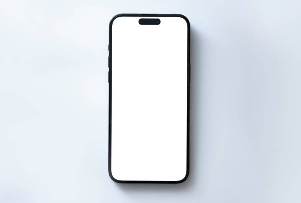 istock Mockup smart phone new generation and advertisement screen Transparent and Clipping Path 2162104023