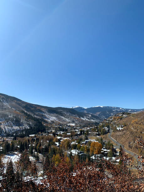 istock Mountains overlooking town in Colorado 2162104040