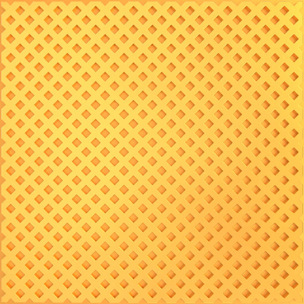 istock Luxury abstract golden metal background. 3d geometric texture illustration. Bright grid pattern. Pure gold horizontal banner wallpaper. Elegant BG. 2162105541