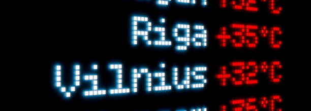 istock Heat in Riga, 35 degrees and Vilnius, 32 degrees high temperature. 2162119212