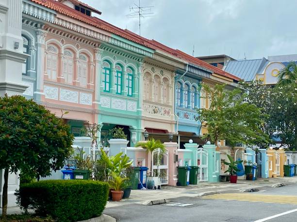 istock Singapore- Peranakan houses 2162123187
