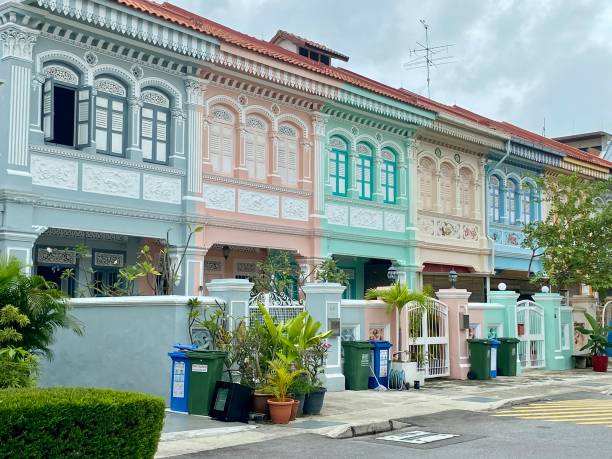 istock Singapore- Peranakan houses 2162123190