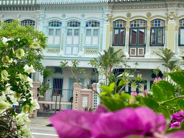 istock Singapore- Peranakan houses 2162123284