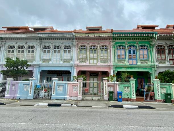 istock Singapore- Peranakan houses 2162123335