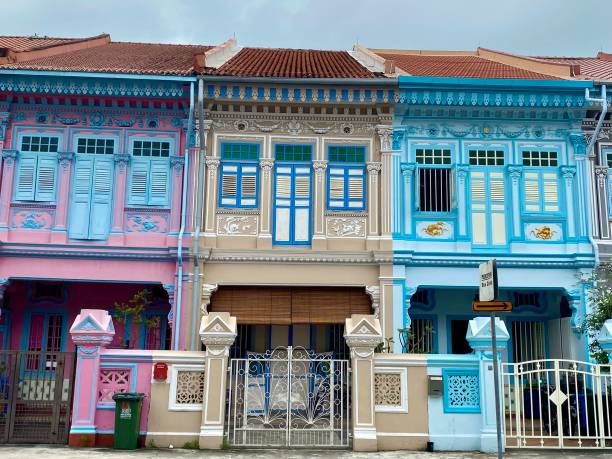 istock Singapore- Peranakan houses 2162123370
