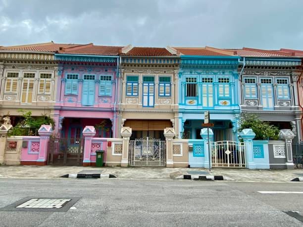 istock Singapore- Peranakan houses 2162123376