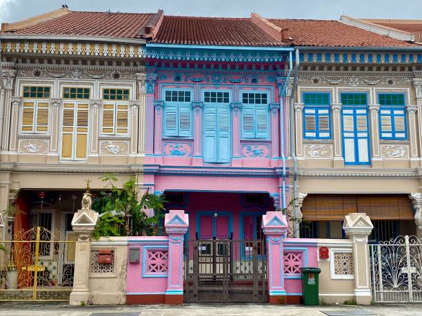 istock Singapore- Peranakan houses 2162123898