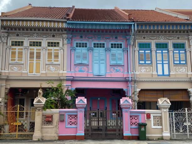 istock Singapore- Peranakan houses 2162123902