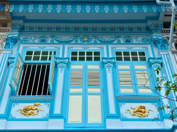 istock Singapore- Peranakan houses 2162123964