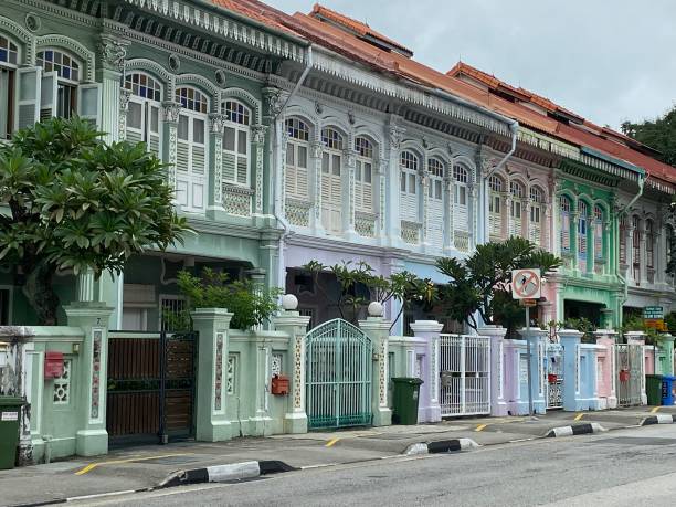 istock Singapore- Peranakan houses 2162123989