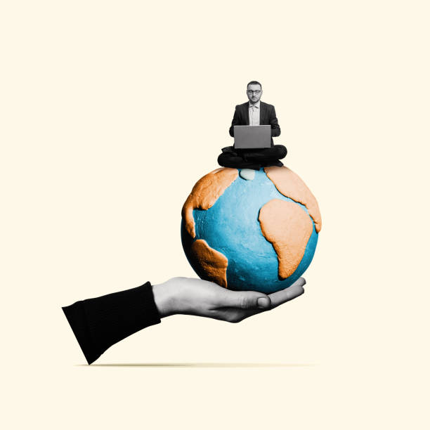 Concept of global business.