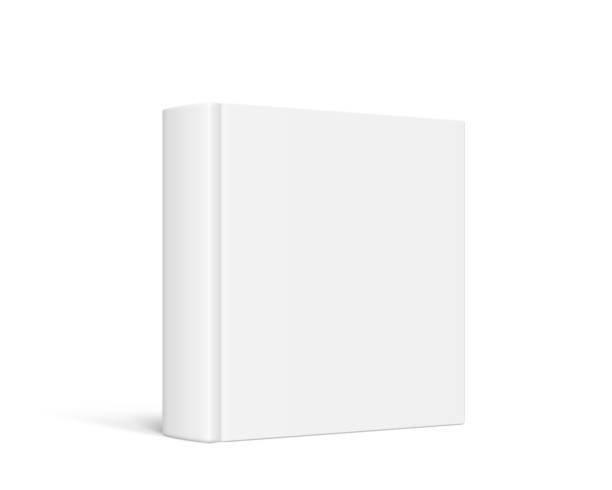 istock Vector mock up of standing book with white blank cover isolated 2162126962