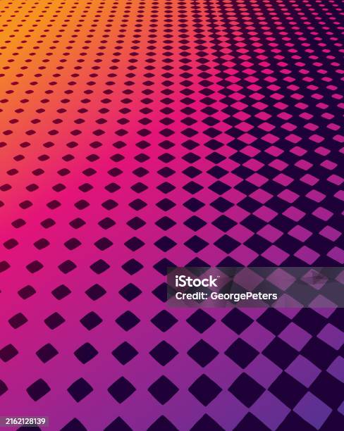 Half Computer Background Half Tone Background With Diminishing Perspective Stock Illustration ...