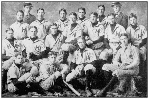 Antique photograph of baseball team: Harvard University Baseball Club 1898